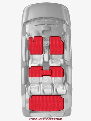 ЭВА коврики «Queen Lux» комплект для Ford Ranger NA